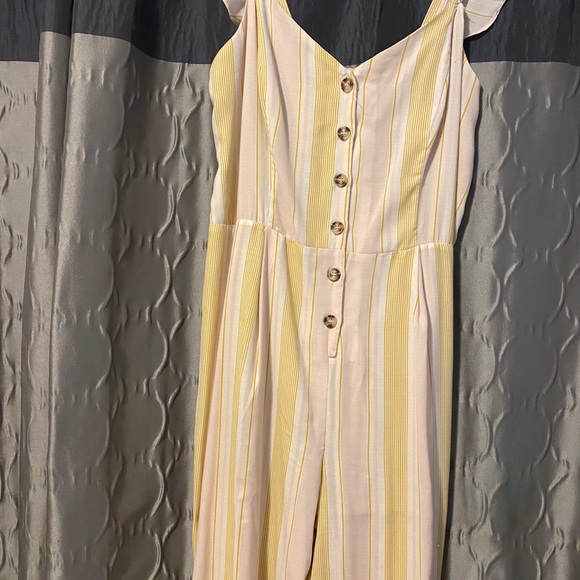 Candie’s Yellow jumpsuit - Picture 1 of 5